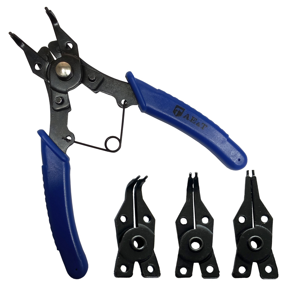 Съемник стопорных колец со сменными носами 4 шт 6" TA-H1035 AE&T